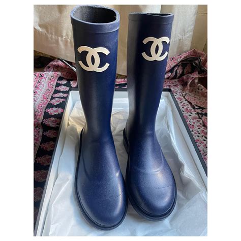 chanel bottes pluie